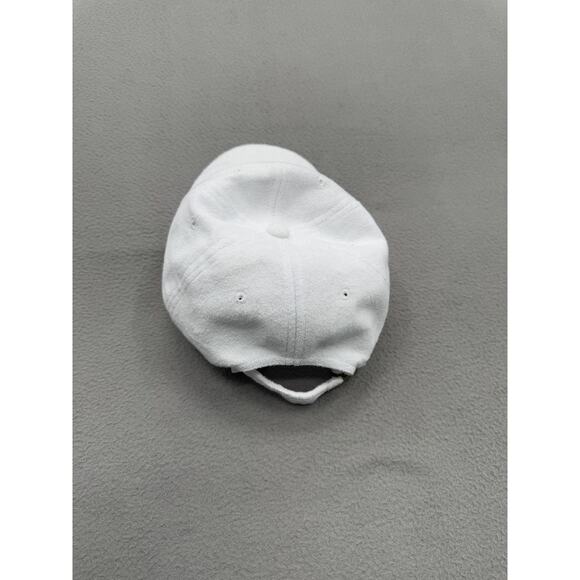 Anthropologie Hat Cap Strap Back One Size White Blue Villa Dolce Terry Mens - Picture 3 of 8
